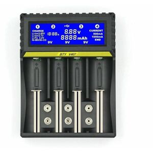 BTY407 Multifunctional Battery Charger for 18650 Li-ion/NiMH/NiCd/5AA/7AAA/9V Batteries BTY407 Multifunctional Battery Charger for 18650 Li-ion/NiMH/NiCd/5AA/7AAA/9V Batteries