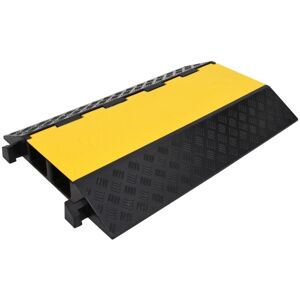 Cable Protector Ramp with 2 Channels 90 cm Rubber Vidaxl Cable Protector Ramp with 2 Channels 90 cm Rubber Vidaxl