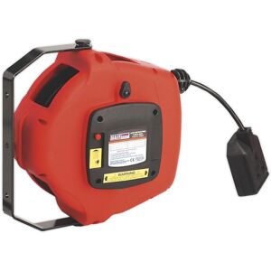 Sealey - CRM15 15m Retractable Cable Reel System 2 x 230V Sealey - CRM15 15m Retractable Cable Reel System 2 x 230V