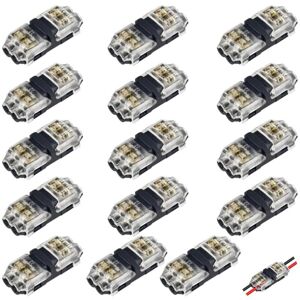 CCYKXA Low voltage wire connectors, 15 pieces solderless quick connectors, 2-way for automotive use, reliable connection, small type I wire CCYKXA Low voltage wire connectors, 15 pieces solderless quick connectors, 2-way for automotive use, reliable connection, small type I wire
