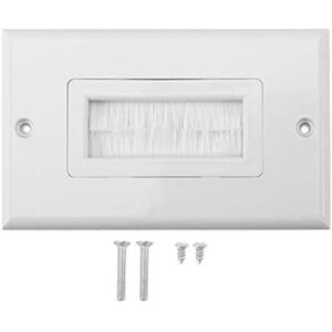 Ccykxa - Wall Cable Grommet Brush, Dustproof Wall Panel Cable Pass Through Insert for Wires Single Gang Cable Accessory Socket Wall Outlet Plug Ccykxa - Wall Cable Grommet Brush, Dustproof Wall Panel Cable Pass Through Insert for Wires Single Gang Cable Accessory Socket Wall Outlet Plug