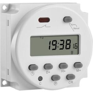 MCBOSON CN101A DC 12 V 16 A SPST Digital Programmable LCD Switch Timer Relay MCBOSON CN101A DC 12 V 16 A SPST Digital Programmable LCD Switch Timer Relay