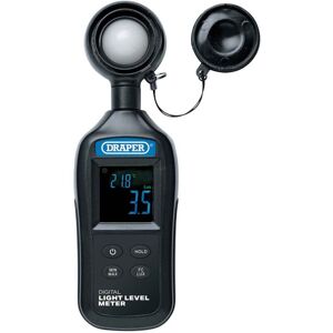 Draper Digital Light Level Meter 12443 – Handheld Device for Measuring 0-200,000 Lux and -20°C to +70°C Temperature Range Draper Digital Light Level Meter 12443 – Handheld Device for Measuring 0-200,000 Lux and -20°C to +70°C Temperature Range