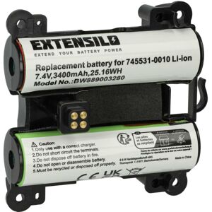 Extensilo - 1x Battery Replacement for Bose 745531-0010 for Loudspeaker (3400 mAh, 7.4 v, Li-Ion) Extensilo - 1x Battery Replacement for Bose 745531-0010 for Loudspeaker (3400 mAh, 7.4 v, Li-Ion)