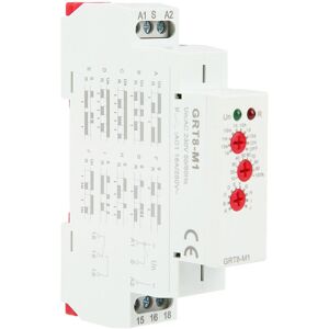 TEHTUY GRT8-M1 Multifunctional Time Delay Relay, Delay Relay, with 10 Functions, DIN Rail Mounting, AC 230V TEHTUY GRT8-M1 Multifunctional Time Delay Relay, Delay Relay, with 10 Functions, DIN Rail Mounting, AC 230V