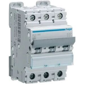 MCA340 Circuit breaker 3P 40A curve c 6/10kA - Hager MCA340 Circuit breaker 3P 40A curve c 6/10kA - Hager