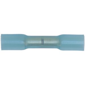 Sealey - BTSB50 Heat Shrink Butt Connector Terminal 5.8mm, Blue - Pack of 50 Sealey - BTSB50 Heat Shrink Butt Connector Terminal 5.8mm, Blue - Pack of 50