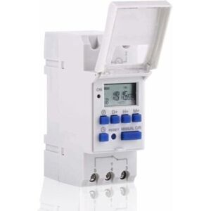 MCBOSON LCD Digital Timer, Digital Programmable Timer LCD Display Weekly Programmable Time Switch Time Relay 16on & 16off Timer (220V)--TRIMEC MCBOSON LCD Digital Timer, Digital Programmable Timer LCD Display Weekly Programmable Time Switch Time Relay 16on & 16off Timer (220V)--TRIMEC