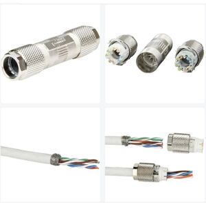 Metz Connect - 130863-02-E 8-way sensor connector, Cat7a, Female, idc / idt Female Metz Connect - 130863-02-E 8-way sensor connector, Cat7a, Female, idc / idt Female