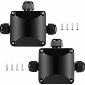 Dewdat - Pcs IP68 Waterproof Junction Boxes, 3 Way Cable Wire Connectors, Outdoor Waterproof Junction Cable Gland Electrical Boxes for Ø5.5mm-10.2mm Dewdat - Pcs IP68 Waterproof Junction Boxes, 3 Way Cable Wire Connectors, Outdoor Waterproof Junction Cable Gland Electrical Boxes for Ø5.5mm-10.2mm