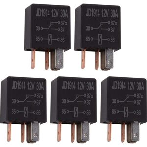 DEWDAT Pieces Relay 12V 30A 5 Pin, spdt Multi-Purpose Relay Heavy Duty Standard Relay 5 Pin 12VDC, Car Relay DEWDAT Pieces Relay 12V 30A 5 Pin, spdt Multi-Purpose Relay Heavy Duty Standard Relay 5 Pin 12VDC, Car Relay