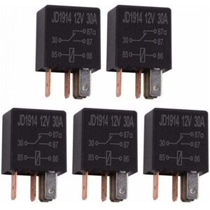 SNQ Pin Relay 12V 30A, Multipurpose SPDT Relay, Standard 5 Pin 12VDC Rugged Relay, 5 Piece Automotive Relay SNQ Pin Relay 12V 30A, Multipurpose SPDT Relay, Standard 5 Pin 12VDC Rugged Relay, 5 Piece Automotive Relay