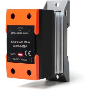 YS-YALOTRS Solid State Relay, GSR2-1 SSR-25DA Single Phase DC Control AC Solid State Relay DIN Rail Mounting with Heat Sink for Industrial Automation, 25DA YS-YALOTRS Solid State Relay, GSR2-1 SSR-25DA Single Phase DC Control AC Solid State Relay DIN Rail Mounting with Heat Sink for Industrial Automation, 25DA