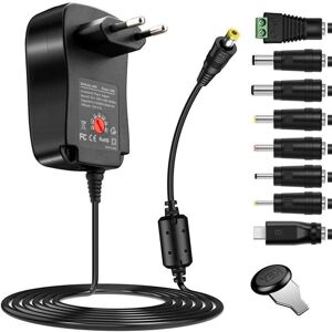 TEHTUY Universal AC to DC power adapter, switching power transformer with 8 DC connectors TEHTUY Universal AC to DC power adapter, switching power transformer with 8 DC connectors