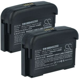 vhbw 2x Battery compatible with Sennheiser SL Bodypack DW, SK D1 Digital Wireless System (1800 mAh, 3.7 V, Li-Ion) vhbw 2x Battery compatible with Sennheiser SL Bodypack DW, SK D1 Digital Wireless System (1800 mAh, 3.7 V, Li-Ion)