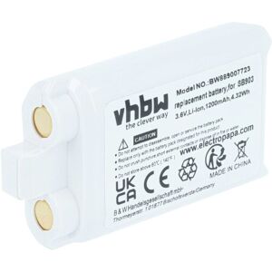 vhbw Battery Replacement for Shure SB903 for Digital Wireless System (1200 mAh, 3.7 V, Li-Ion) vhbw Battery Replacement for Shure SB903 for Digital Wireless System (1200 mAh, 3.7 V, Li-Ion)