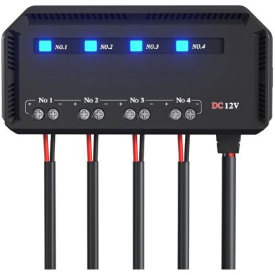 YS-YALOTRS 12V Car Fuse Relay Box - 4-Way Quick Wiring with Indicator Lights, 2/3/5A Fuses for Motorcycle, Headlights, Navigation, Phone Holder, Charger YS-YALOTRS 12V Car Fuse Relay Box - 4-Way Quick Wiring with Indicator Lights, 2/3/5A Fuses for Motorcycle, Headlights, Navigation, Phone Holder, Charger