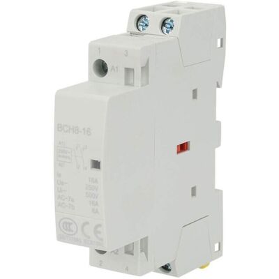 TEHTUY 220V/230V 16A AC Domestic Contactor 2P 2NO Household AC Contactor DIN Rail Mount 50/60Hz Household AC Contactor TEHTUY 220V/230V 16A AC Domestic Contactor 2P 2NO Household AC Contactor DIN Rail Mount 50/60Hz Household AC Contactor