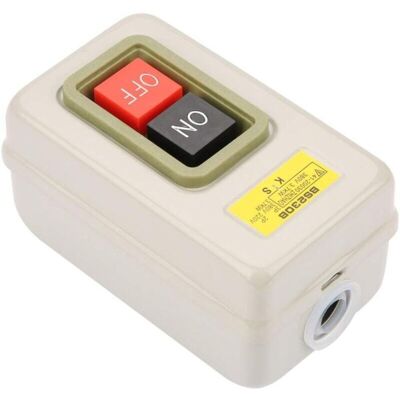 CYSLMUK 25A 3 Phase Switch 3 Phase Switch Plastic Iron Self-locking 3P On Off Push Button Switch Ac 380V 3.7Kw Bs230B CYSLMUK 25A 3 Phase Switch 3 Phase Switch Plastic Iron Self-locking 3P On Off Push Button Switch Ac 380V 3.7Kw Bs230B