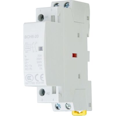 SNQ 2P 20A 2NO 24V 220V/230V 50/60Hz domestic AC contactor for DIN rail mounting SNQ 2P 20A 2NO 24V 220V/230V 50/60Hz domestic AC contactor for DIN rail mounting
