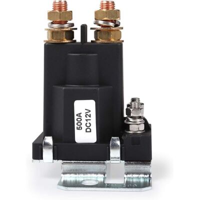WOIYIC 500 AMP DC 12V 4-pin High Current SPST Car Auto Start Contactor Dual Battery Isolator On/Off Switch WOIYIC 500 AMP DC 12V 4-pin High Current SPST Car Auto Start Contactor Dual Battery Isolator On/Off Switch