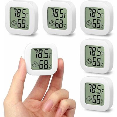 Cyslmuk - 5pcs Mini Portable lcd Thermometer Indoor Temperature Digital Humidity Sensor Cyslmuk - 5pcs Mini Portable lcd Thermometer Indoor Temperature Digital Humidity Sensor