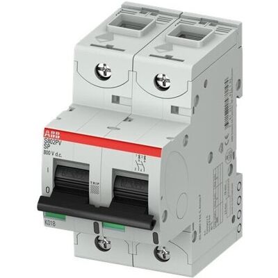 Abb 748214 - High performance mini circuit breaker 20A 2P 5kA 800Vdc - S802PV Abb 748214 - High performance mini circuit breaker 20A 2P 5kA 800Vdc - S802PV