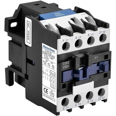 YS-YALOTRS AC contactor, CJX2-2501, 220V 50/60Hz coil, 3P, 3 poles, normally closed, i.e. 25A, Ue 380V YS-YALOTRS AC contactor, CJX2-2501, 220V 50/60Hz coil, 3P, 3 poles, normally closed, i.e. 25A, Ue 380V
