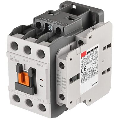 YS-YALOTRS AC motor magnetic contactors, 20-240VAC 50/60Hz, 1a1b, DIN rail, MC-40a YS-YALOTRS AC motor magnetic contactors, 20-240VAC 50/60Hz, 1a1b, DIN rail, MC-40a