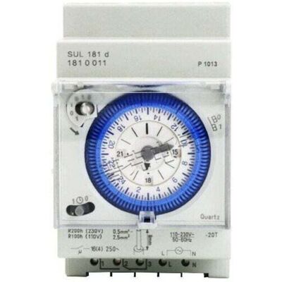 SNQ Analog mechanical timer 110V-220V, programmable daily 24/7, 15 minutes, SUL181D relay SNQ Analog mechanical timer 110V-220V, programmable daily 24/7, 15 minutes, SUL181D relay