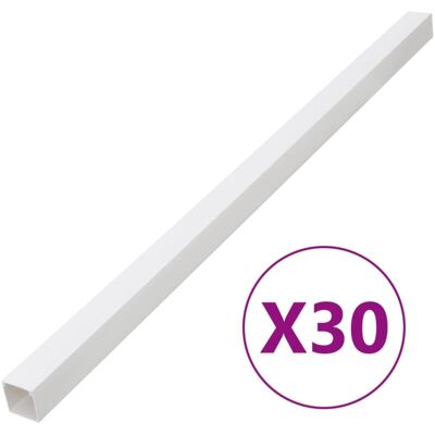 vidaXL Cable Trunking 100x60 mm 30 m PVC - Cable Trunking vidaXL Cable Trunking 100x60 mm 30 m PVC - Cable Trunking