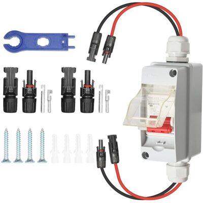 YS-YALOTRS Circuit breaker, PV isolator combination box DC 500V 32A chain PV DC isolation switch Outdoor waterproof solar combination box with 1 in 1 output for YS-YALOTRS Circuit breaker, PV isolator combination box DC 500V 32A chain PV DC isolation switch Outdoor waterproof solar combination box with 1 in 1 output for