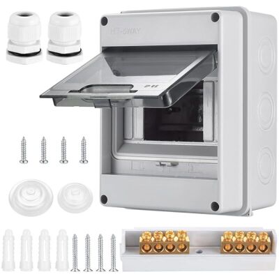 YS-YALOTRS IP65 Outdoor Waterproof Electrical Enclosure, Waterproof Electrical Box, Junction Box, Plastic Surface Control Cabinet, 5 Modules YS-YALOTRS IP65 Outdoor Waterproof Electrical Enclosure, Waterproof Electrical Box, Junction Box, Plastic Surface Control Cabinet, 5 Modules