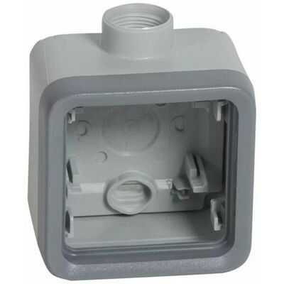 LEGRAND 069652 Electrical Outlet Box - IP55, Gray LEGRAND 069652 Electrical Outlet Box - IP55, Gray