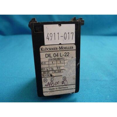 Moeller - DIL04L-22 Auxiliary contactor universal - black Moeller - DIL04L-22 Auxiliary contactor universal - black