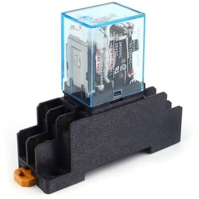 TEHTUY New AC 220V 10A DPDT DPDT Coil Power Relay LY2NJ HH62P HHC68A-2Z with Socket TEHTUY New AC 220V 10A DPDT DPDT Coil Power Relay LY2NJ HH62P HHC68A-2Z with Socket