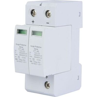 ENLENK Dc Surge Protection, 1000v Surge Arrester For Household, Photovoltaic Surge Arrester, Surge Protective Device (2p 40ka) ENLENK Dc Surge Protection, 1000v Surge Arrester For Household, Photovoltaic Surge Arrester, Surge Protective Device (2p 40ka)