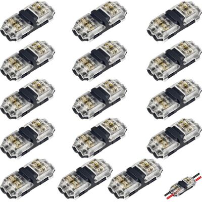 WOIYIC Low Voltage Wire Connectors, 15 Pieces Solderless Quick Connectors, 2-way For Automotive Use, Reliable Connection, Small Type I Wire Connectors, Suitable For 18-22 Awg Wires WOIYIC Low Voltage Wire Connectors, 15 Pieces Solderless Quick Connectors, 2-way For Automotive Use, Reliable Connection, Small Type I Wire Connectors, Suitable For 18-22 Awg Wires
