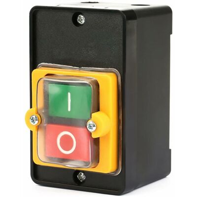 MUMU Pressure Switch, AC220V/380V 10A Single/Three Phase Waterproof Power Switch, On/Off Switch with Housing, Machine Tool Switch MUMU Pressure Switch, AC220V/380V 10A Single/Three Phase Waterproof Power Switch, On/Off Switch with Housing, Machine Tool Switch