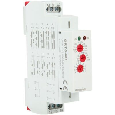 MEMKEY GRT8-M1 10 Function Time Relay, 35mm DIN Rail Mounting, AC/DC 12V 240V, 50-60Hz MEMKEY GRT8-M1 10 Function Time Relay, 35mm DIN Rail Mounting, AC/DC 12V 240V, 50-60Hz