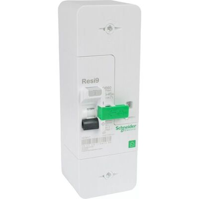 Schneider R9E10345 Disconnector - 2P 15/45A 500mA - Residual Current Device Schneider R9E10345 Disconnector - 2P 15/45A 500mA - Residual Current Device