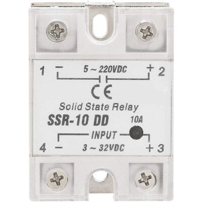SNQ - SSR-10DD - 3-32Vdc input - 5-220Vdc output - 10A SNQ - SSR-10DD - 3-32Vdc input - 5-220Vdc output - 10A