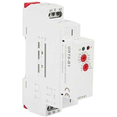 Memkey - Time Delay Relay - GRT8-B1 AC/DC12-240V Multifunction Time Delay Relay, Mini Time Delay Relay - M1 din Rail Mount, 10 Functions, led Memkey - Time Delay Relay - GRT8-B1 AC/DC12-240V Multifunction Time Delay Relay, Mini Time Delay Relay - M1 din Rail Mount, 10 Functions, led