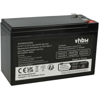 vhbw Battery Compatible with APC DL725VT, DL650T, BP700UC - Battery vhbw Battery Compatible with APC DL725VT, DL650T, BP700UC - Battery