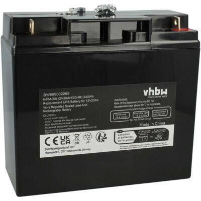 Vhbw AGM10 Battery - 20Ah, 12V, Replacement for USV Vhbw AGM10 Battery - 20Ah, 12V, Replacement for USV