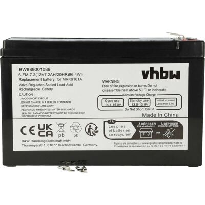 Vhbw - Vhbw 12FGH36 Battery - USV Replacement - 7200mAh 12V AGM Vhbw - Vhbw 12FGH36 Battery - USV Replacement - 7200mAh 12V AGM