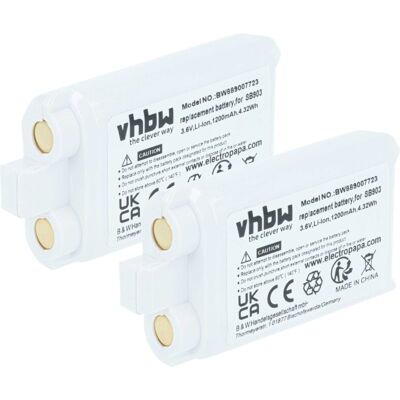 vhbw 2x Battery compatible with Shure SLXD1, SLXD3, SLXD2, SLXD5 Digital Wireless System (1200 mAh, 3.7 V, Li-Ion) vhbw 2x Battery compatible with Shure SLXD1, SLXD3, SLXD2, SLXD5 Digital Wireless System (1200 mAh, 3.7 V, Li-Ion)
