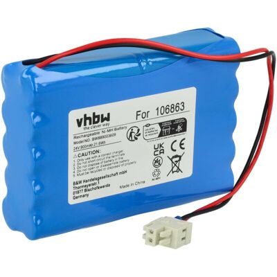 vhbw Geze 25020, 106863, 20KR15/48, 80100404, 4894128192794, 51526 Battery - Sliding Gate - NiMH 24V 0.9Ah vhbw Geze 25020, 106863, 20KR15/48, 80100404, 4894128192794, 51526 Battery - Sliding Gate - NiMH 24V 0.9Ah