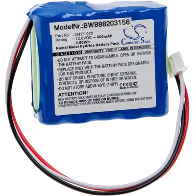 vhbw Endo-Mate Battery - Medical NiMH 12V 800mAh vhbw Endo-Mate Battery - Medical NiMH 12V 800mAh