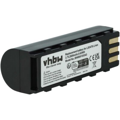 vhbw Battery Compatible with Symbol XS3480, NGIS, XS3478 Barcode Scanner POS - 2600mAh vhbw Battery Compatible with Symbol XS3480, NGIS, XS3478 Barcode Scanner POS - 2600mAh